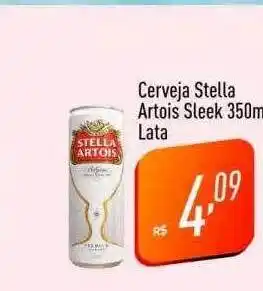 Supermercados Pague Menos Cerveja stella artois sleek oferta