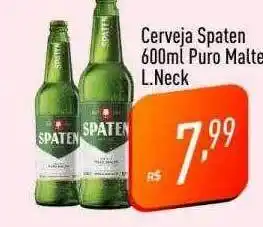 Supermercados Pague Menos Cerveja spaten puro malte l.neck oferta