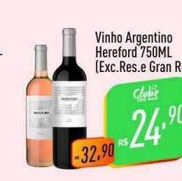 Supermercados Pague Menos Vinho argentino hereford oferta
