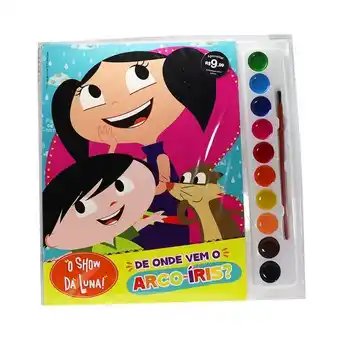 Livro ciranda aquarela para pintar o show da luna de onde vem o arco-íris?