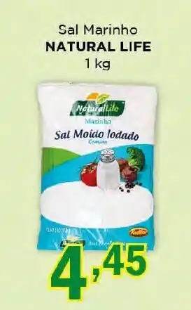Supermercados Mundial Sal Marinho Natural Life 1kg oferta