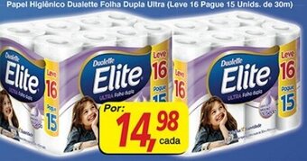 Supermercados Guanabara Papel Higiénico Dualette Folha Dupla Ultra oferta