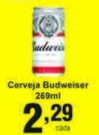 Rossi Supermercado Cerveja Budweiser 269ml oferta
