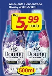 Supermercados Guanabara Amaciante Concentrado Downy 450ml/500ml oferta