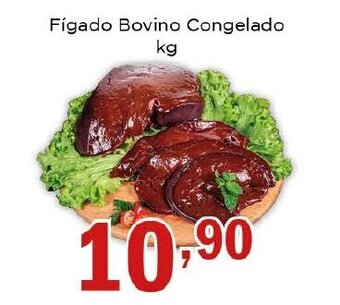 Supermercados Mundial Fígado Bovino congelado 1kg oferta