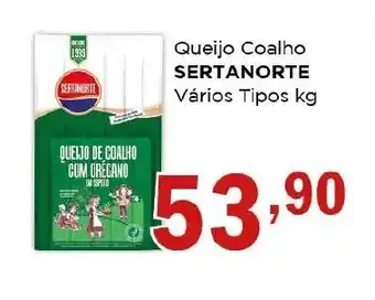 Supermercados Mundial Queijo coalho Sertanorte 1kg oferta
