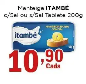 Supermercados Mundial Manteiga Itambé 200g oferta