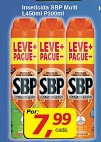 Supermercados Guanabara Inseticida SBP Multi leve 450ml Pagie 300ml oferta