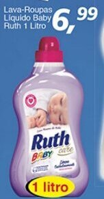 Supermercados Guanabara Lava roupas Liquido Baby Ruth 1L oferta