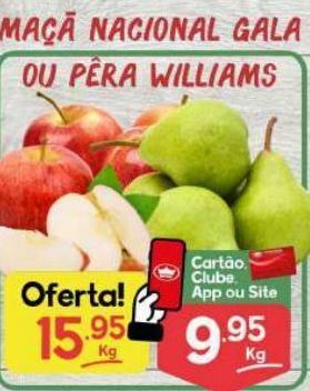 Supermercados Princesa Maçã nacional gala ou pêra wiliams kg oferta