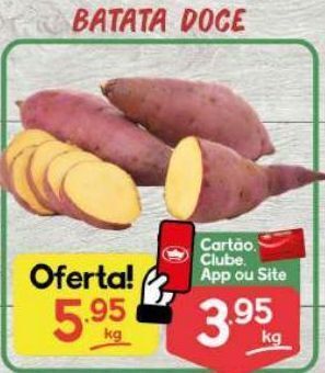Supermercados Princesa Batata doce kg oferta