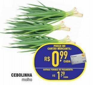 Mercantil Rodrigues Cebolinha molho oferta