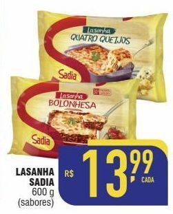 Mercantil Rodrigues Lasanha sadia 600g oferta
