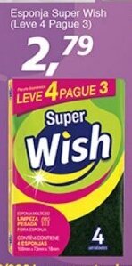 Supermercados Guanabara Esponja Super Wish (leve 4 pague 3) oferta