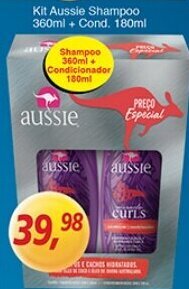 Supermercados Guanabara Kit Aussie Shampoo 360ml + Cond. 160ml oferta
