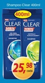 Supermercados Guanabara Shampoo Clear 400ml oferta