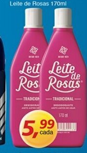 Supermercados Guanabara Leite de Rosas 170ml oferta