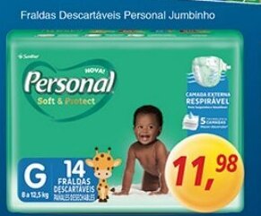 Supermercados Guanabara Fraldas Descartaveis Personal Jumbinho oferta