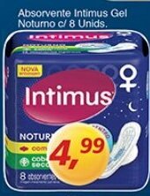 Supermercados Guanabara Absorvente Intimus Gel Noturno c/ 8 unids. oferta