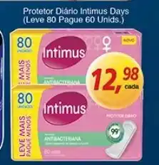 Supermercados Guanabara Protetor Diario Intimus Leve 80 Pague 60 oferta