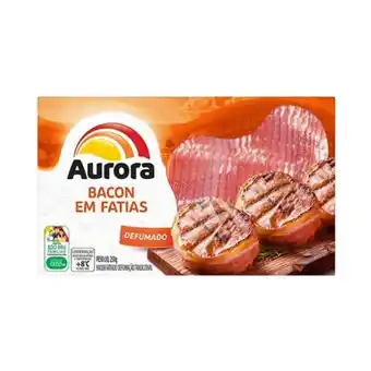 Bacon defumado em fatias aurora 250g