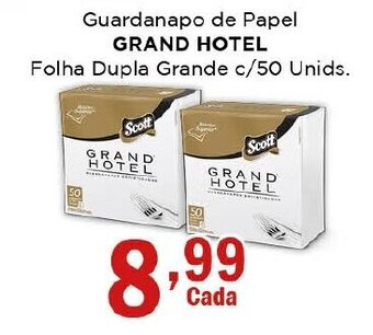 Guardanapo de Papel Grand Hotel c/50 unids.