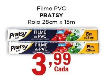 Supermercados Mundial Filme PVC Pratsy rolo 28cm x 15m oferta