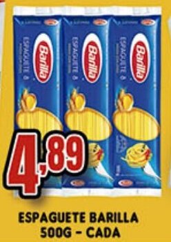 Espaguete Barilla 500g cada