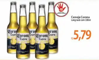 Atacadão Cerveja Corona Extra Long Neck 330ml oferta