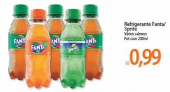Atacadão Refrigerante Fanta/ Sprite 200ml oferta