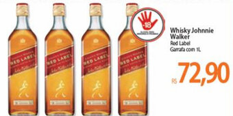Atacadão Whisky Johnnie Walker Red Label 1L oferta
