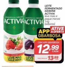 Leite fermentado danone activia