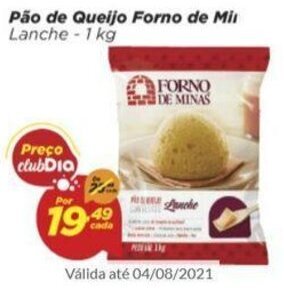 Dia Pao de queijo Forno de Minas 1kg oferta