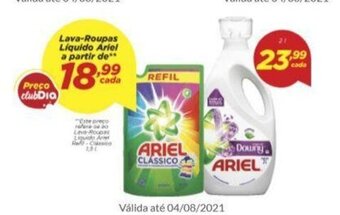 Dia lava roupas liquido Ariel 2L oferta