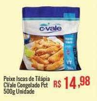 Mart Minas Peixe iscas de tilápia cvale congelado oferta