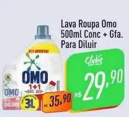 Lava roupa omo conc + gfa para diluir
