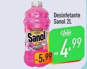 Supermercados Pague Menos Desinfetante sanol oferta