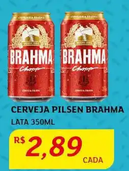 Assaí Atacadista Cerveja Pilsen Brahma 350ml oferta