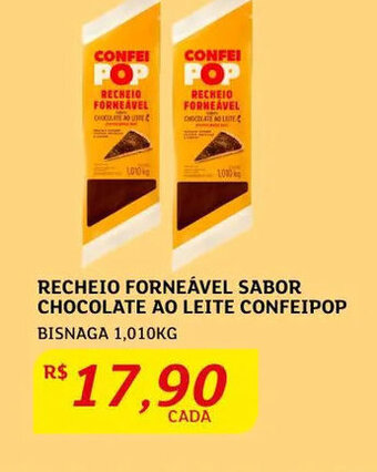 Assaí Atacadista Recheio Forneável Sabor Chocolate ao Leite Confeipop 1.01kg oferta