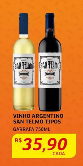 Vinho Argentino San Telmo 750ml