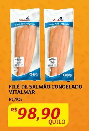 Assaí Atacadista Filé de Salmão congelado Vitalmar oferta