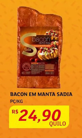 Assaí Atacadista Bacon em Manta Sadia oferta