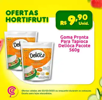 Goma pronta para tapioca delióca pacote