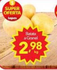 Lopes Supermercados Batata a granel oferta