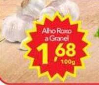 Alho roxo a granel