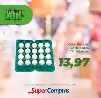 Rede Super Compras Ovos brancos cartela com 20 oferta