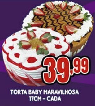 Supermercados Cristal Torta Baby Maravilhosa 17cm cada oferta