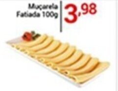 X Supermercados Muçarela Fatiada 100g oferta