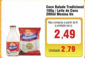Spani Atacadista Coco ralado tradicional leite de coco menina un oferta