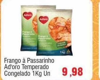 Spani Atacadista Frango à passarinho ad'oro temperado congelado oferta